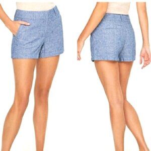 NWT - LOFT Outlet Blue Chambray Shorts SIZE 4